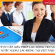 Thủ tục cấp giấy phép lao động cho người nước ngoài lao động tại Việt Nam