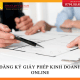 Cách đăng ký giấy phép kinh doanh online trực tuyến