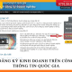 Hướng dẫn đăng ký trên cổng thông tin đăng ký kinh doanh