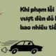 Khi phạm lỗi vượt đèn đỏ bị phạt bao nhiêu tiền