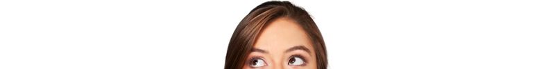 婚活パーティー活用ボタンを見つめながら、参加を検討している表情の日本人女性(目元アップ)