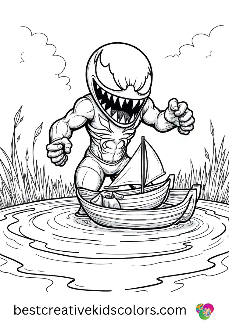 Agent venom coloring page free download