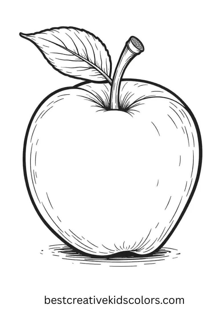 Apple Seed Coloring Page