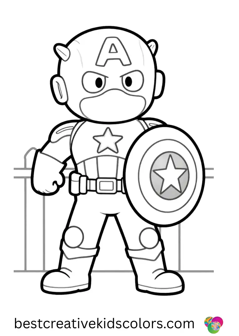 Leaning on a fence, Captain america coloring sheets easy listens to cheerful birdsong filling the air.