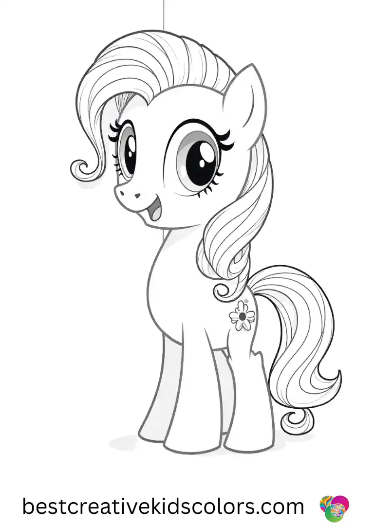 Coloring my little pony girl