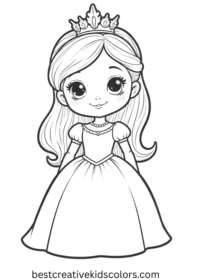 Cute Princess coloring pages
