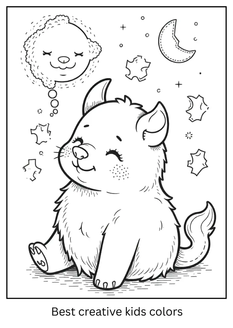 Dreamy Labubu Coloring Page