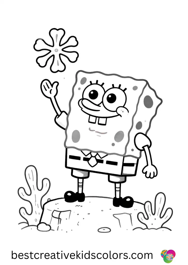 Easy spongebob coloring pages printable pdf