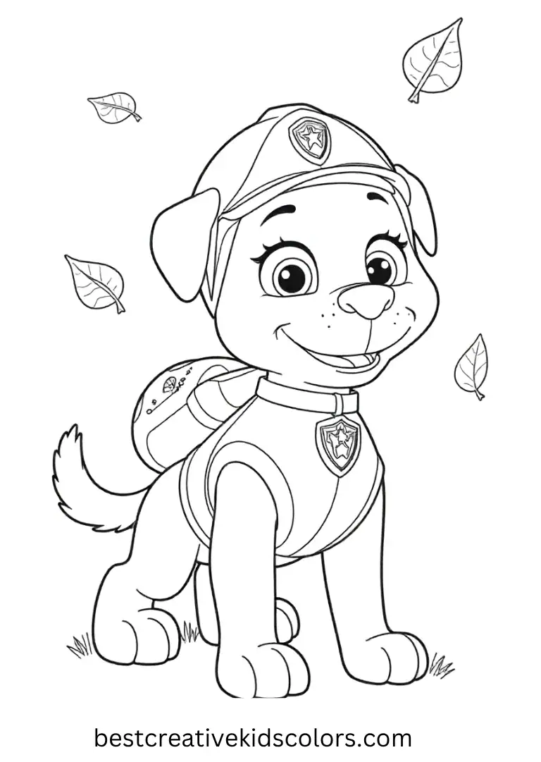 Everest Paw Patrol Coloring Activity