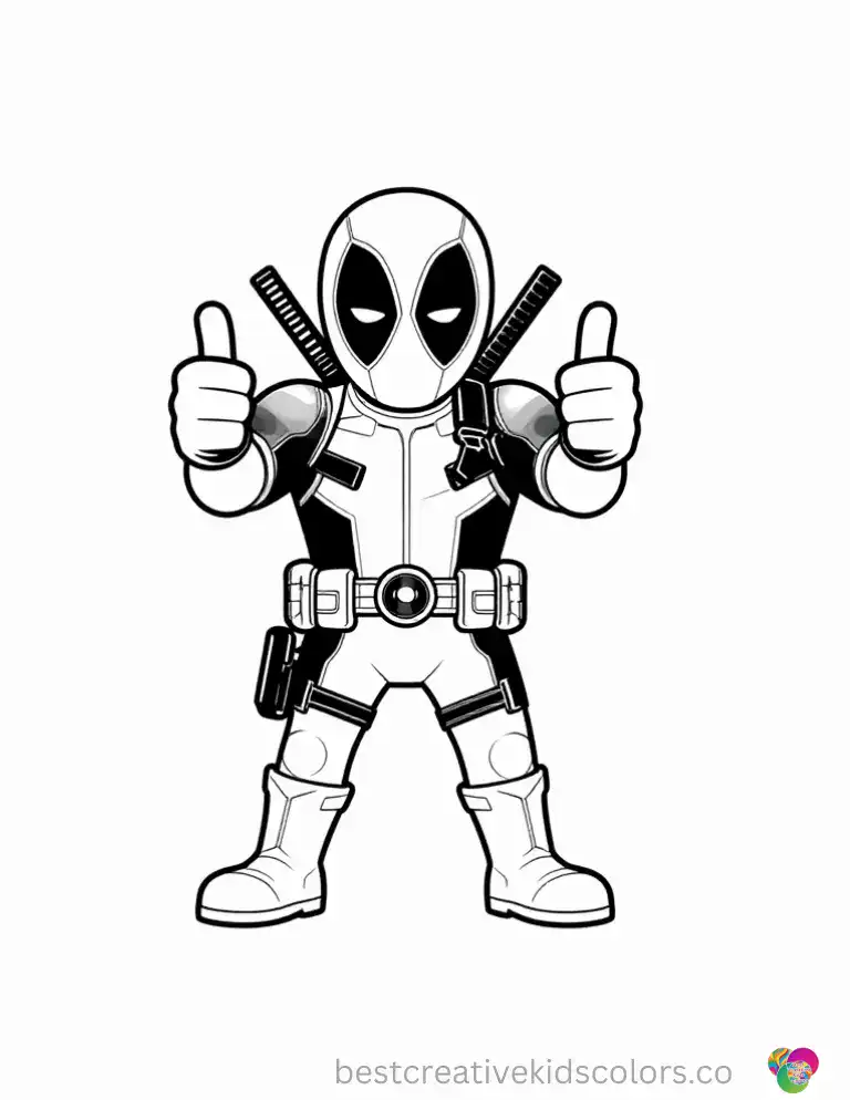 Free Printable Deadpool Coloring Sheets – Easy Download PDF