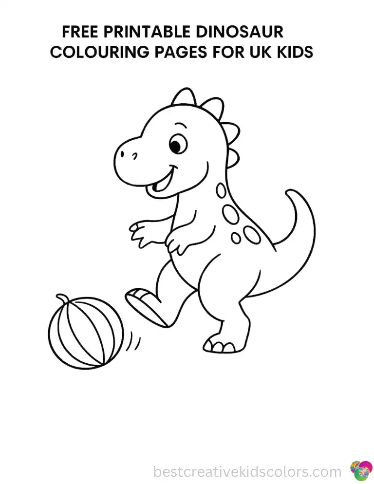 A large reptile gives a melon a playful kick, sending it rolling away.