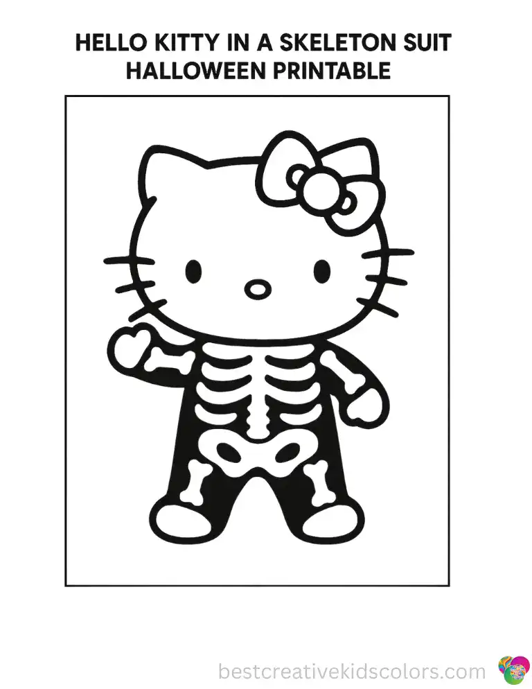 She struck her most dramatic pose the second she put on that skeleton jumpsuit and has not moved since. Download free and color every bold white bone your way.