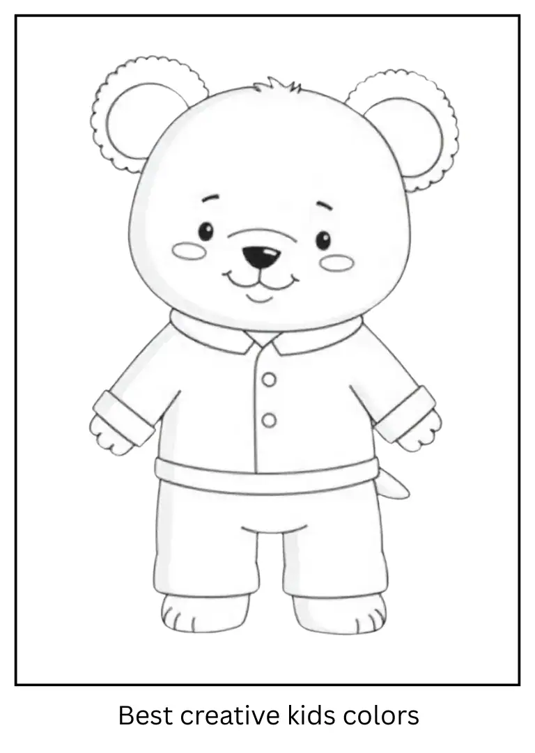 Labubu Pajamas Fun Coloring Sheet