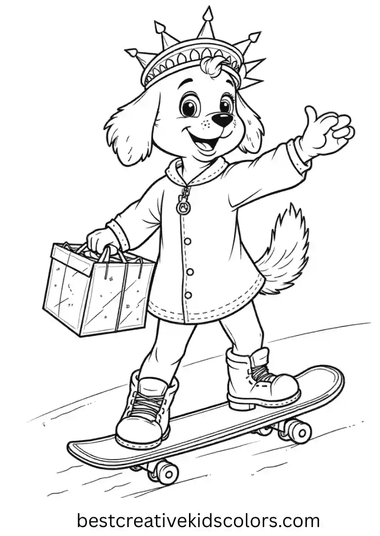 Liberty Skate Helper Paw Patrol Coloring Activity Delivery