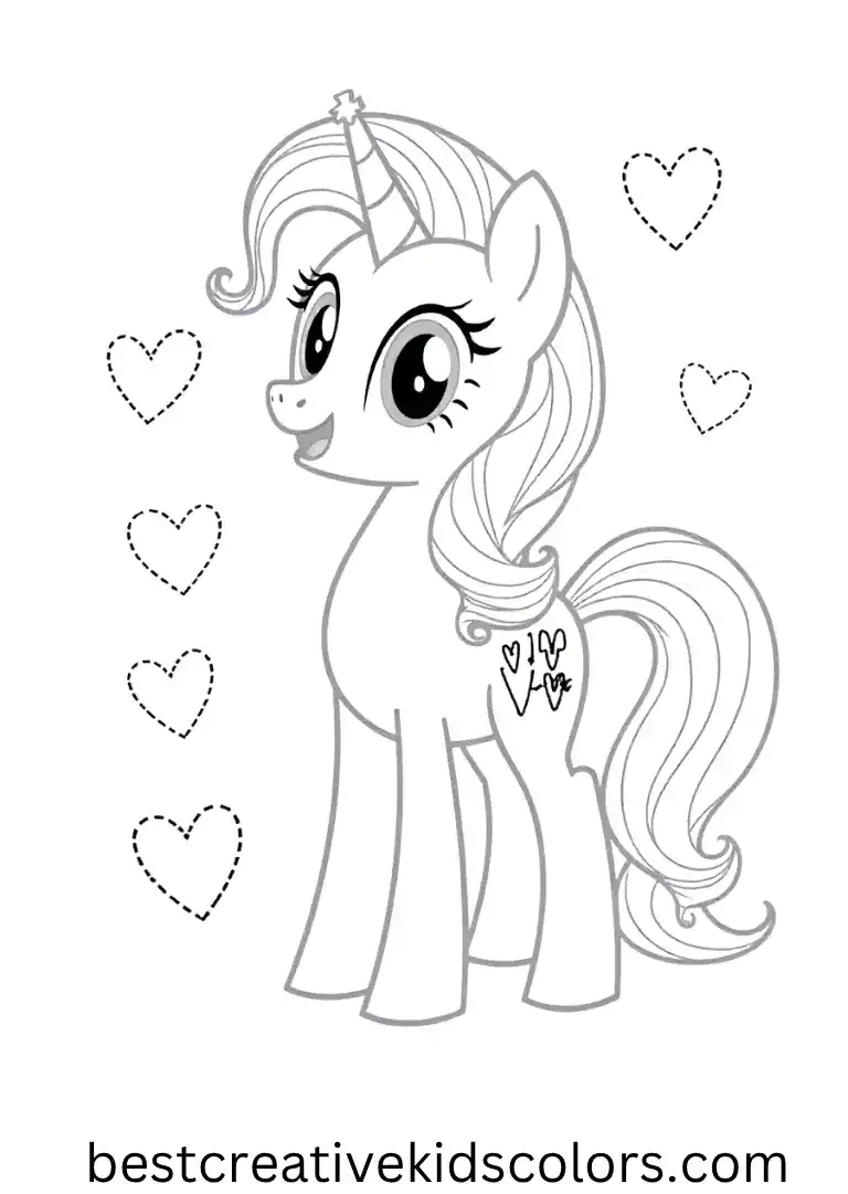 Princess Cadence spreads love surrounded by hearts and magic!