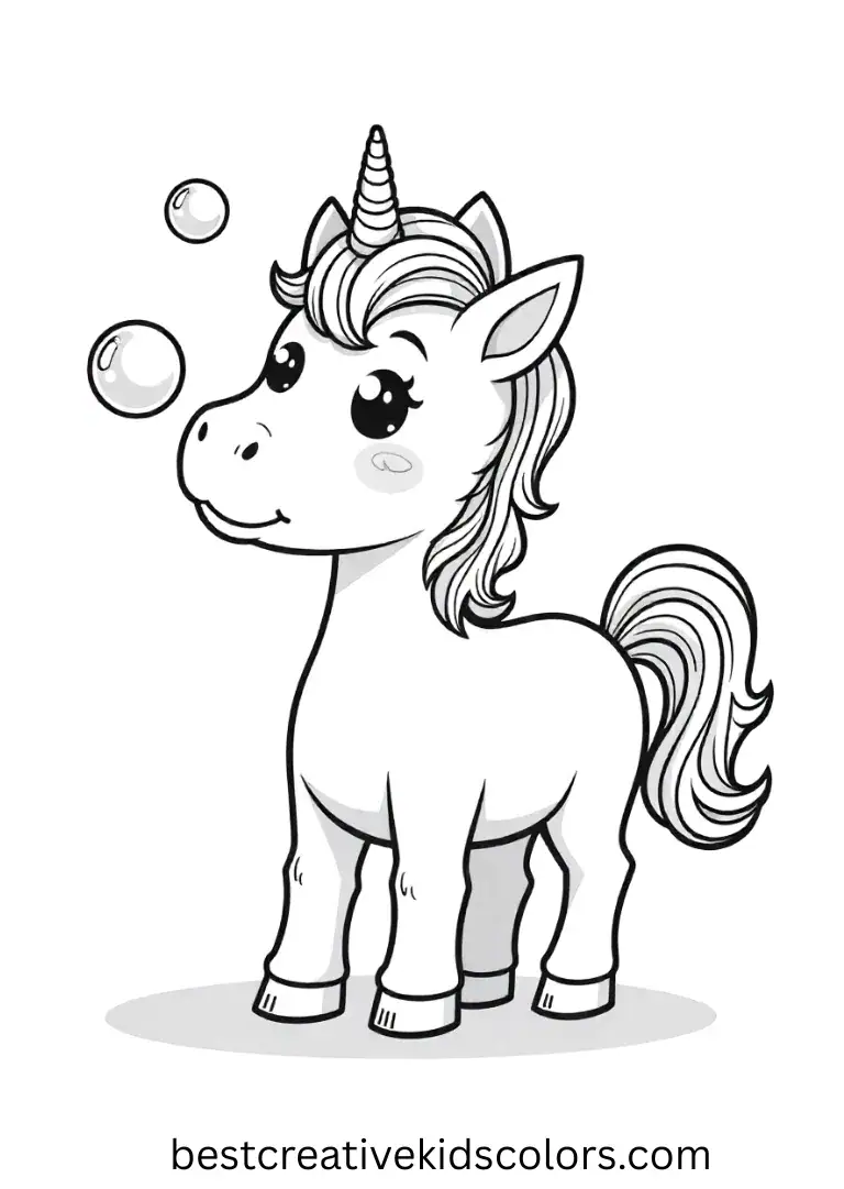 My Little Pony Rainbow Bubble Fun Coloring Page