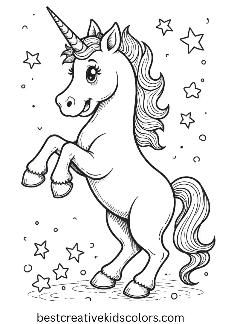 My Little Pony Rainbow Star Magic Coloring Page