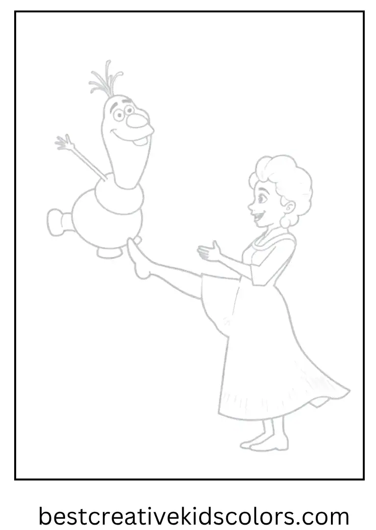 Olaf Balancing on One Foot