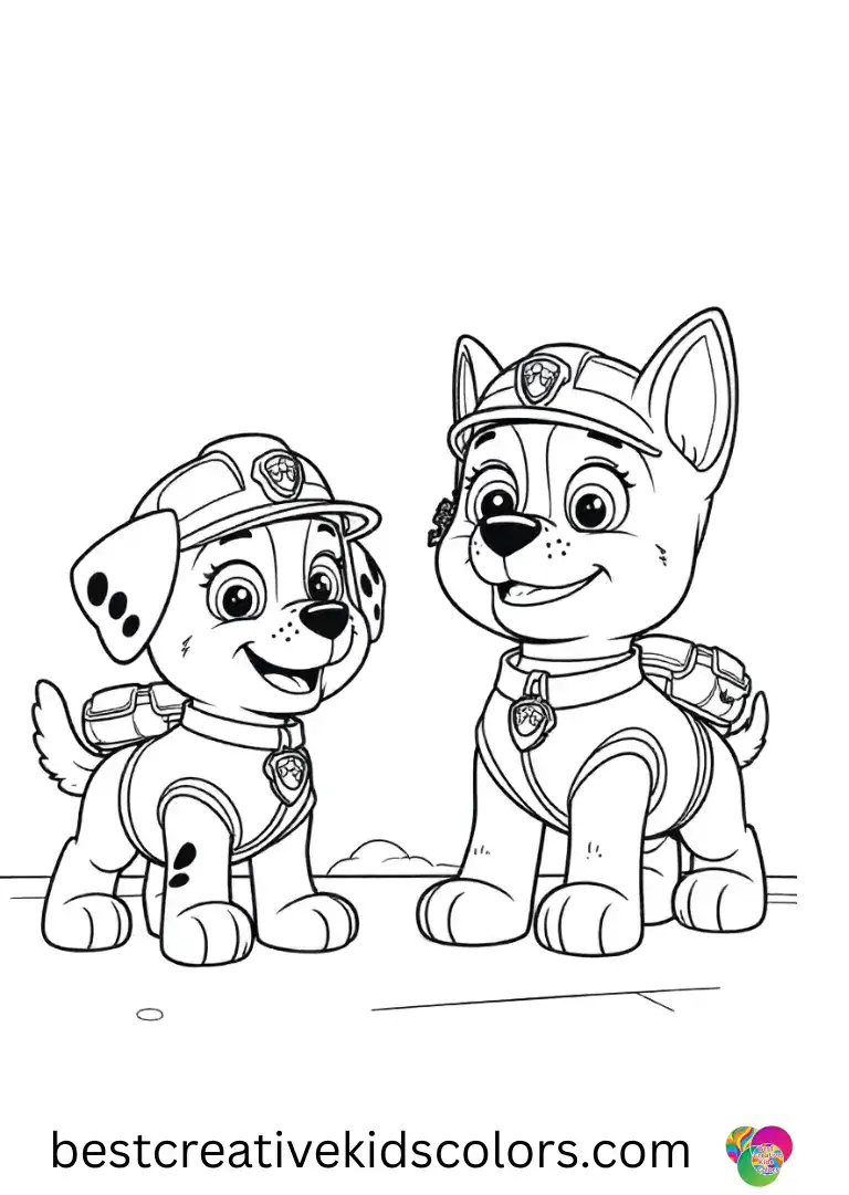 Pups line up beside toy planes with careful paws in PAW Patrol Airport Playset.