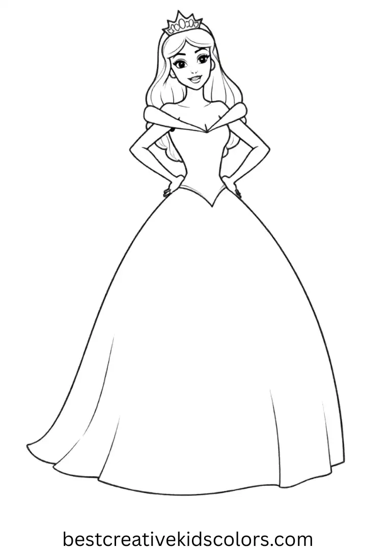 Princess Coloring Pages PDF