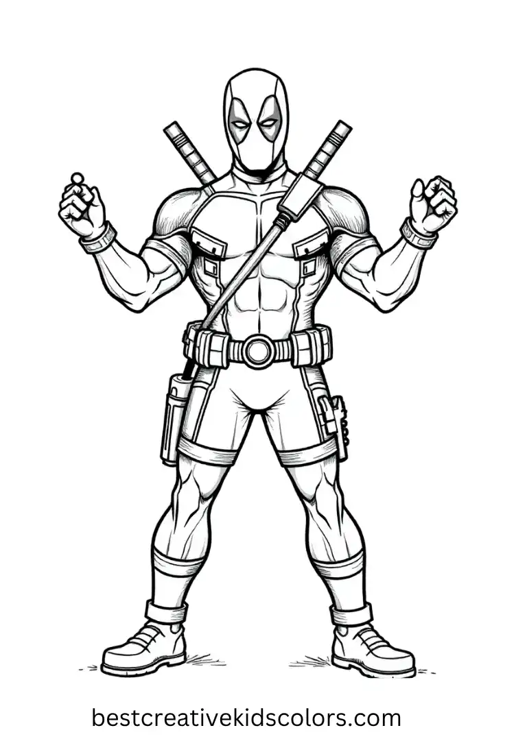  Finish your set with Deadpool performing stand-up comedy on a superhero stage