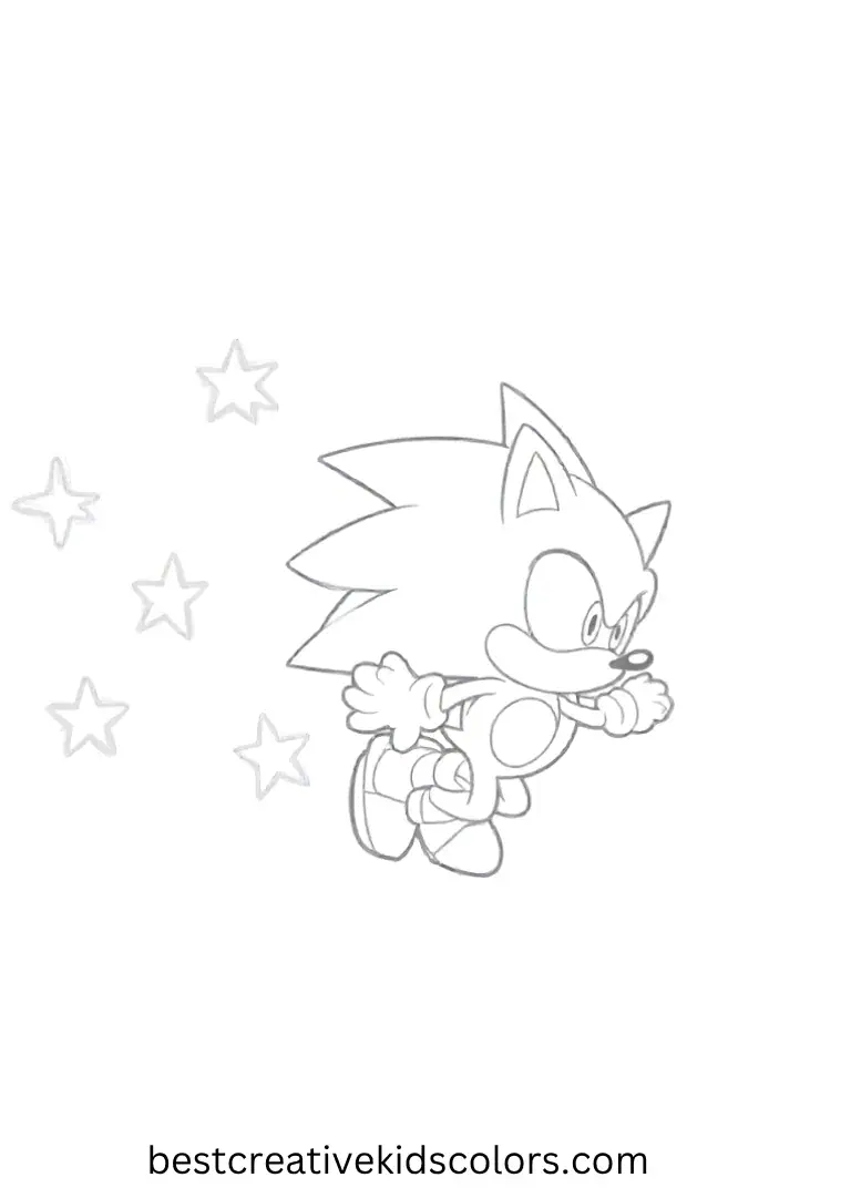 Sonic and Tails fly through the night sky filled with stars and joy.