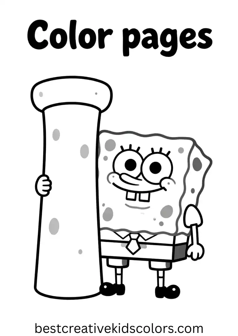 Spongebob color pages disney