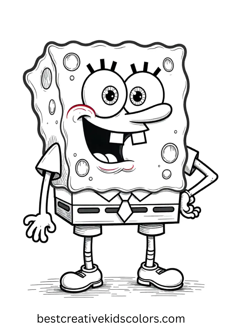 Spongebob coloring pdf free download
