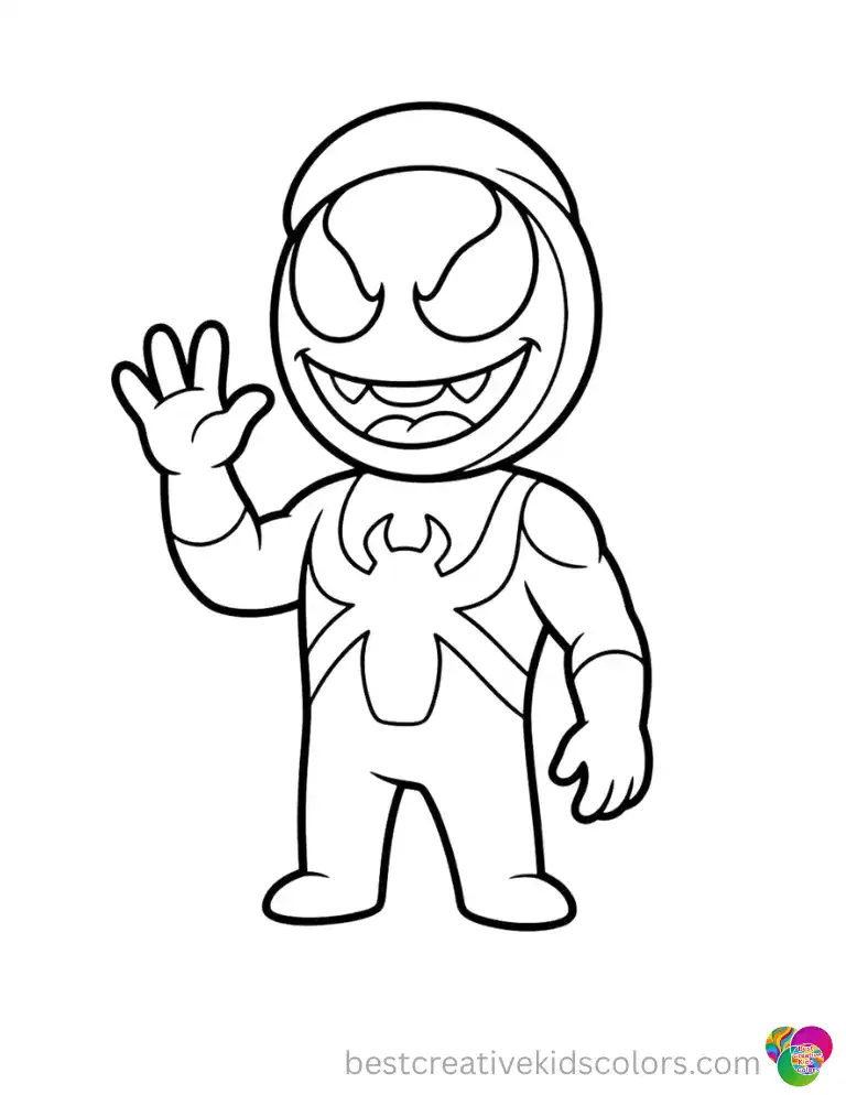 The Ultimate Venom Coloring Page (Interactive Digital Canvas)
