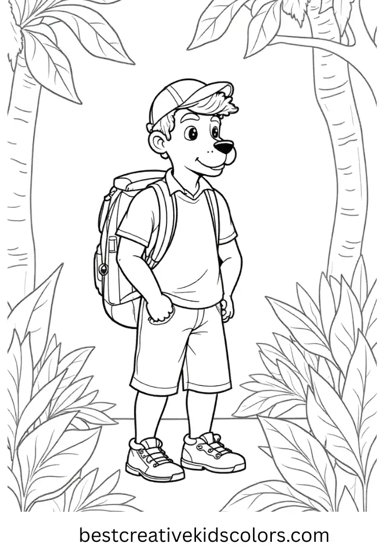 Tracker carefully tracks animals and pups through dense jungle areas.