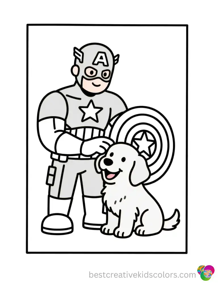 Captain America tosses his heavy star shield across the room.