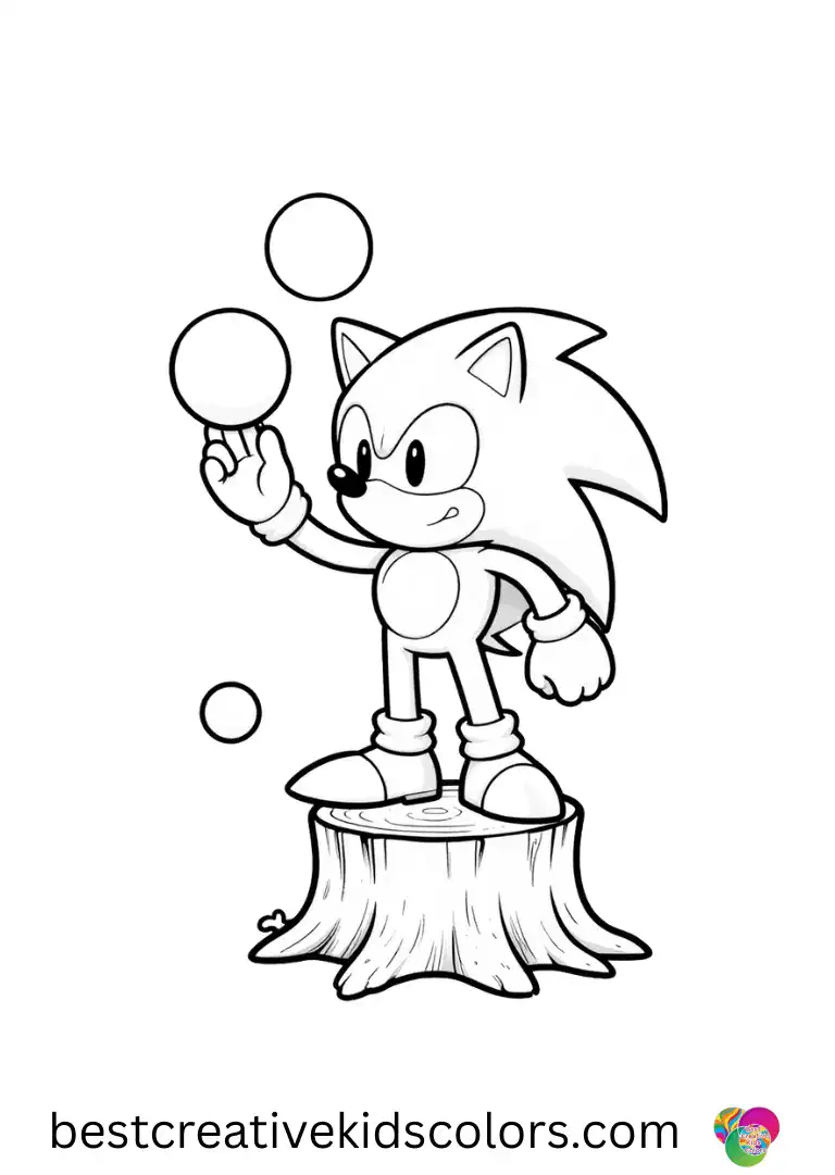 onster Sonic coloring pages