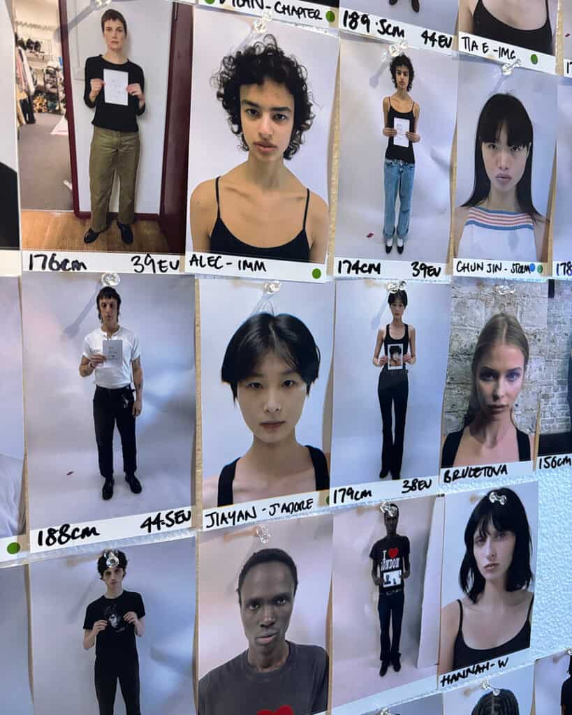 Backstage at Natasha Zinko AW26, photographed for The Cold Magazine