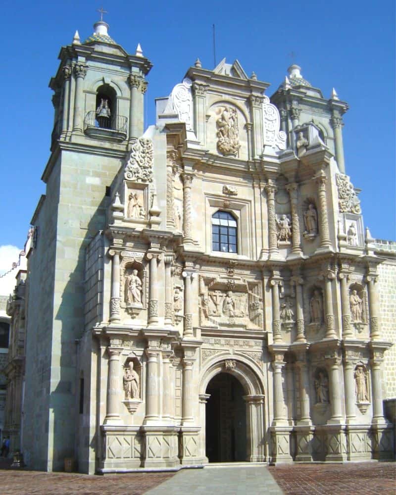 Basilica of Our Lady of Solitude colonial church in oaxaca mexico