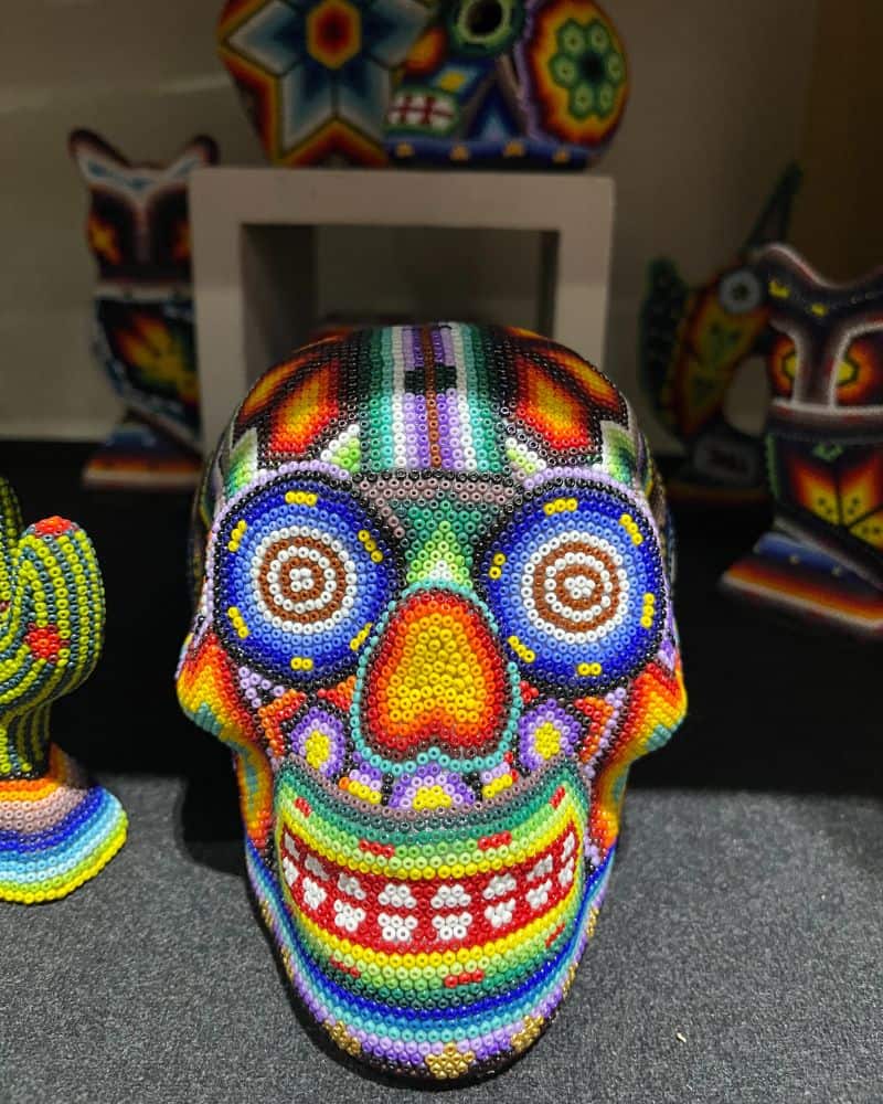 colorful Chakira Mexican bead art