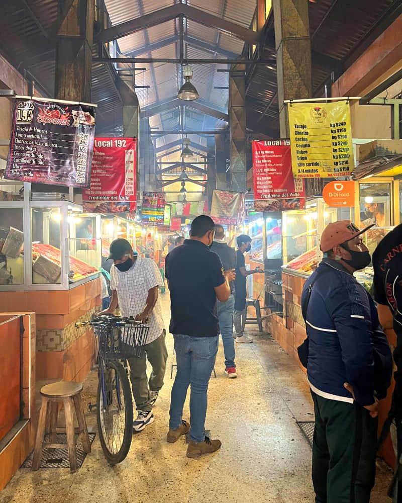 pasillo de humo AKA smoke alley in oaxaca city november 20 market
