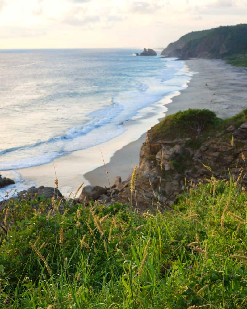 Playa Mermejita beach in mazunte mexico