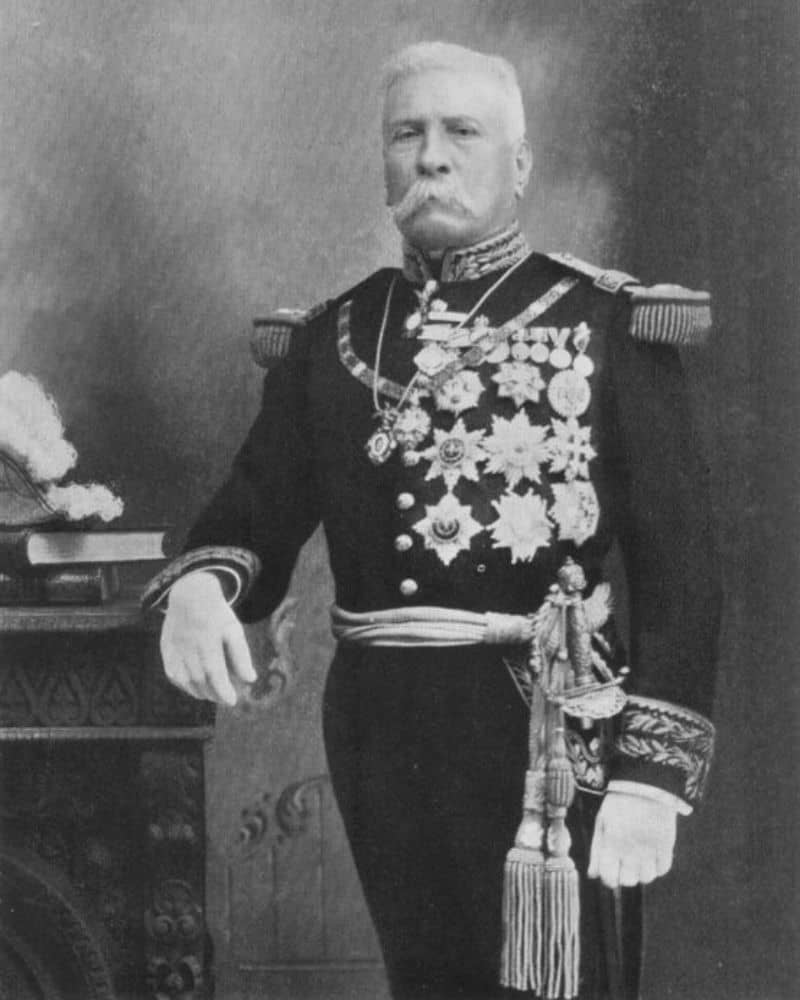 porfirio diaz, former mexican president, in military dress uniform