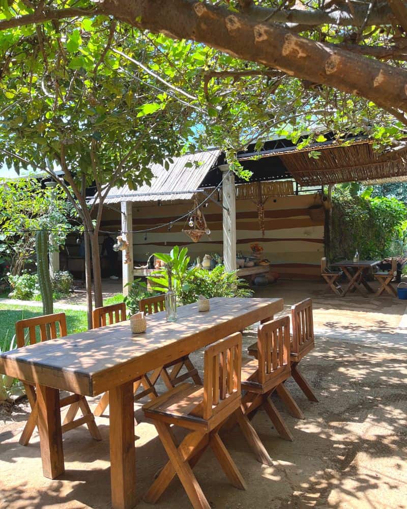 table at Restaurante Alfonsina Oaxaca