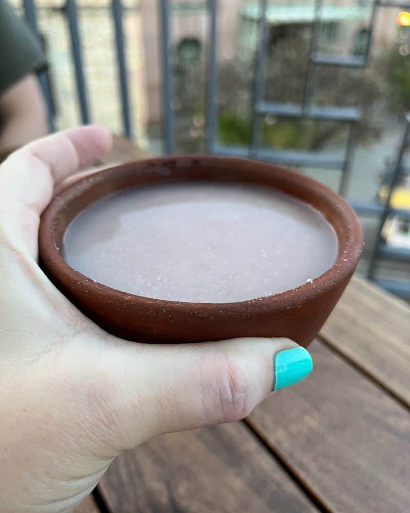cup of atole mexico drink