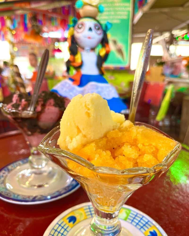 colorful nieves in oaxaca mexico