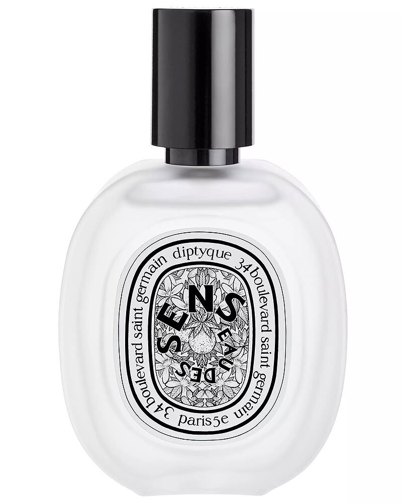 Diptyque Eau des Sens Hair Mist with bitter orange and aromatic citrus brightness in a soft scented hair perfume format