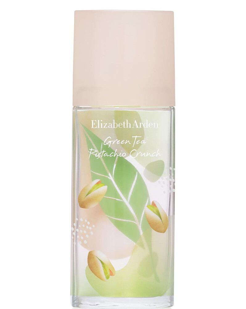 Elizabeth Arden Green Tea Pistachio Crunch with bergamot, pistachio husk accord, green tea, heliotrope, vanilla bean, white amber, and brown sugar