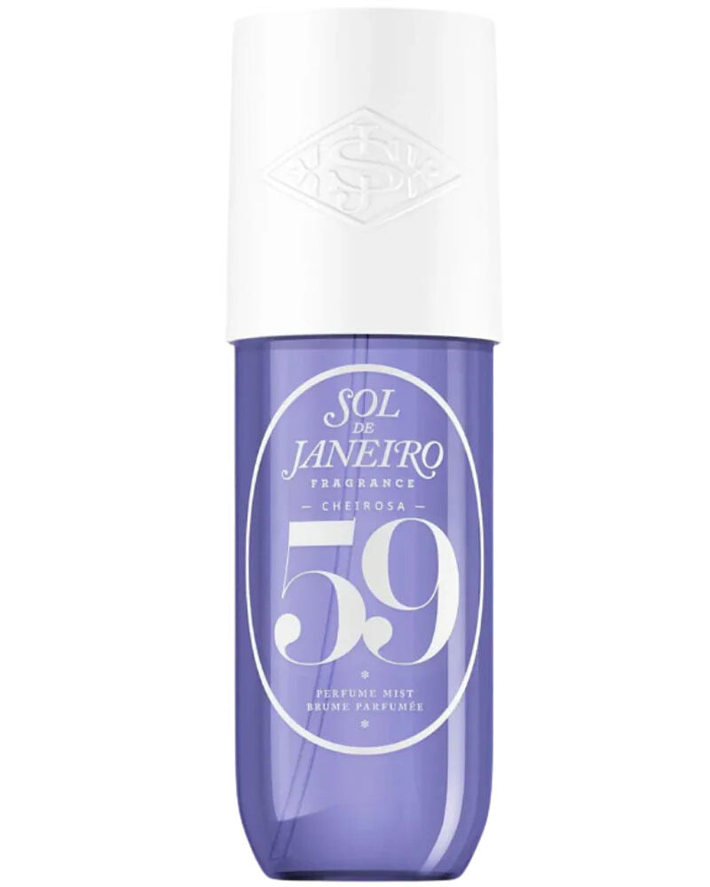 Sol de Janeiro Cheirosa 59 Delícia Drench Perfume Mist with vanilla orchid, sugared violet, sheer sandalwood, and whipped amber in a woody gourmand body mist