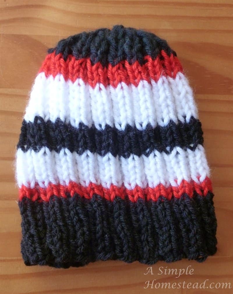 Ribbed Striped Hat