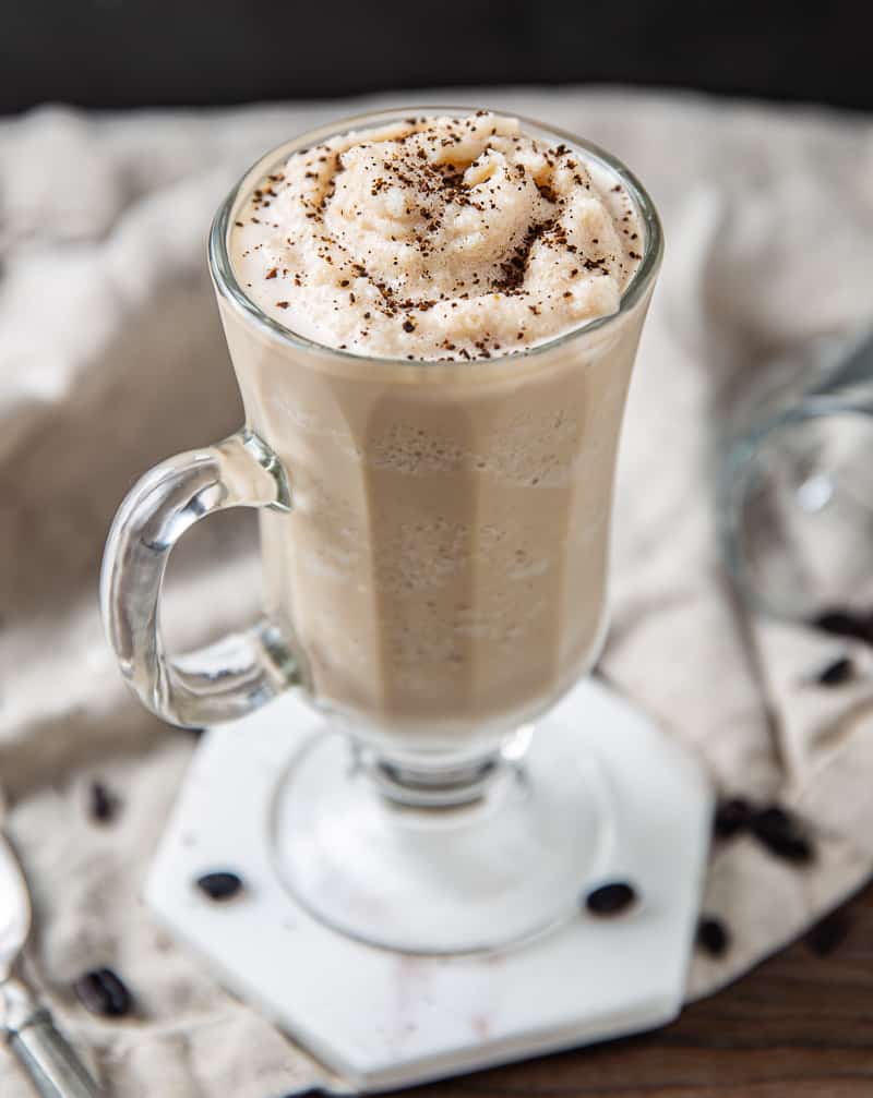 Frozen Irish Coffee with Whiskey