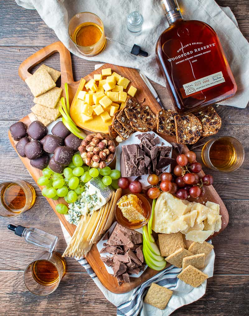 Cheese and Chocolate Board with Woodford Reserve