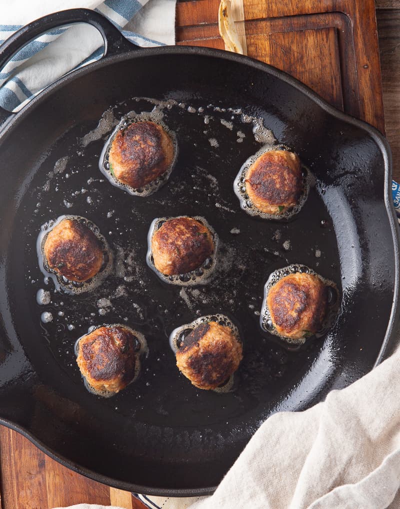 pan fried meatballs