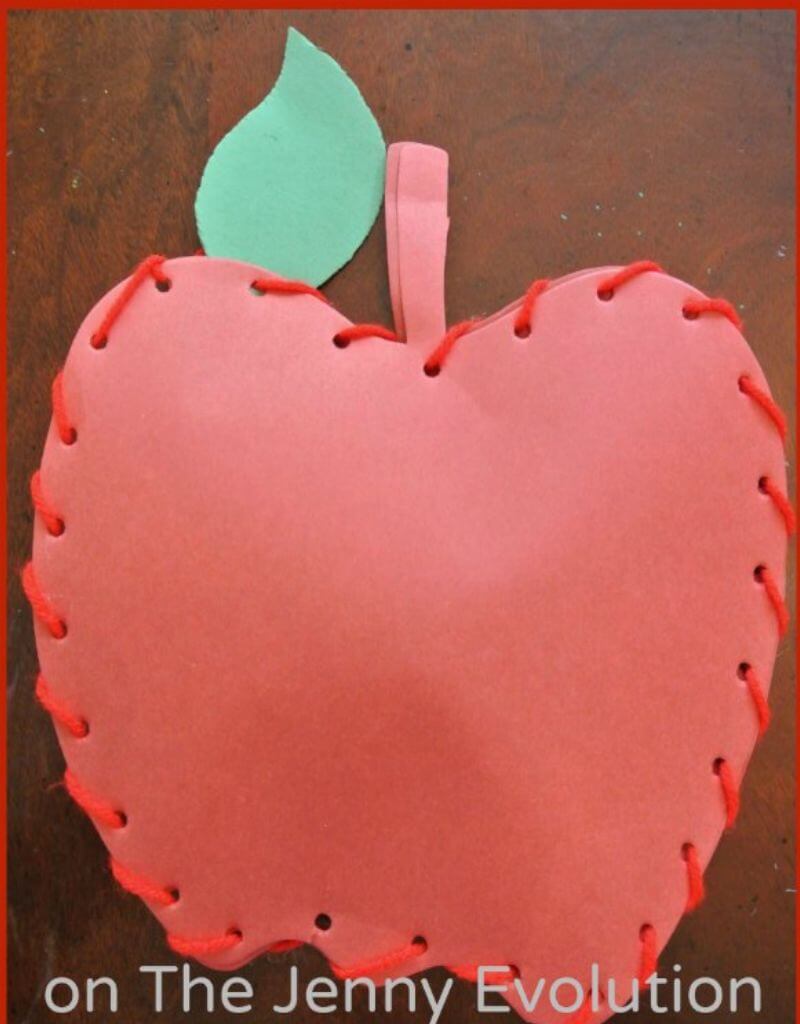 sew an apple craft