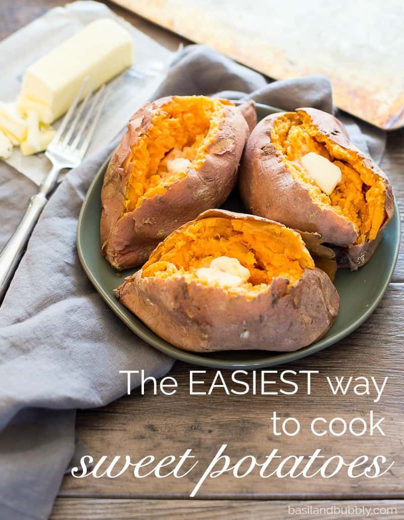 The easy way to cook sweet potatoes - how to "bake" a sweet potato in the microwave!